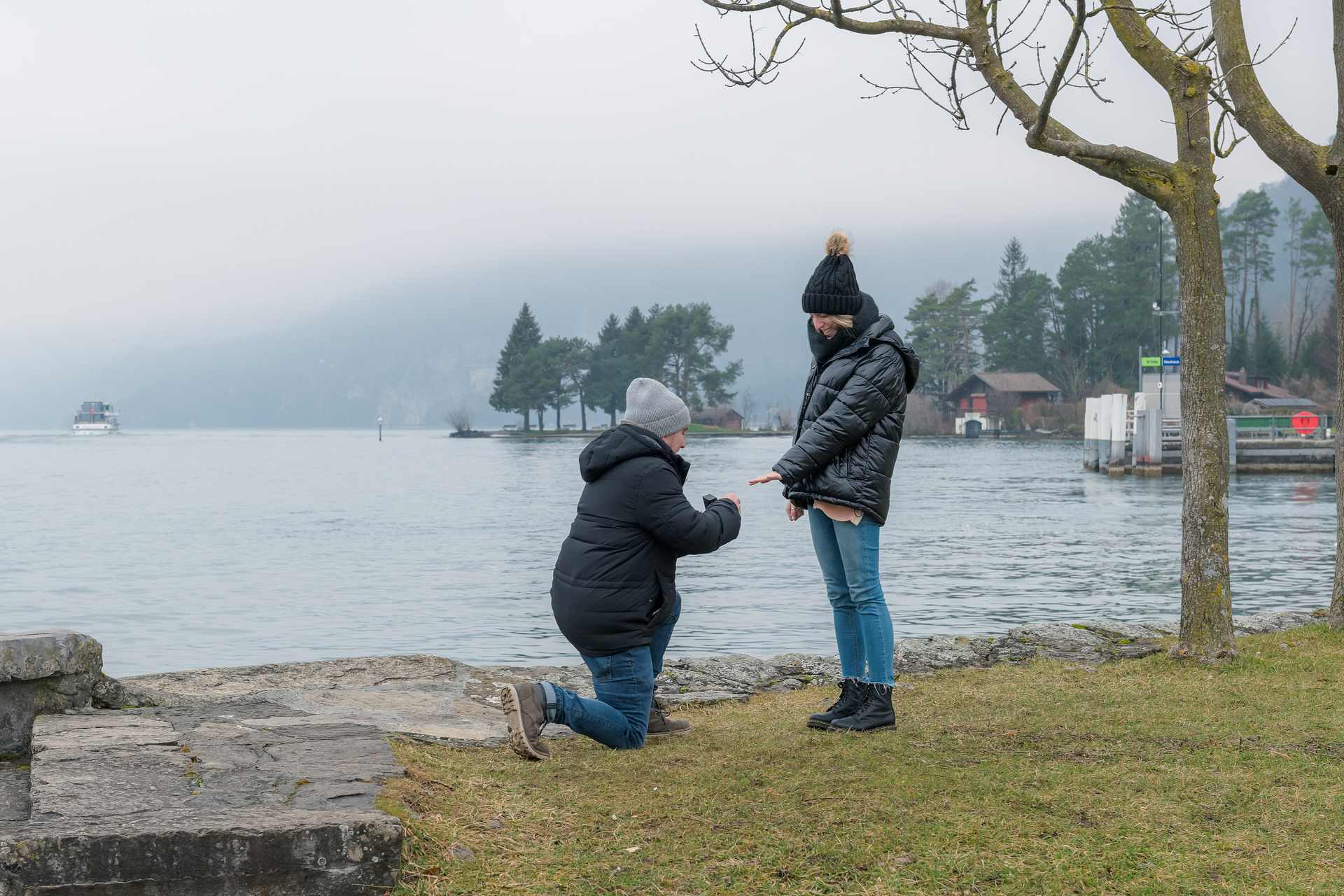 Surprise Engagement near Interlaken, Switzerland