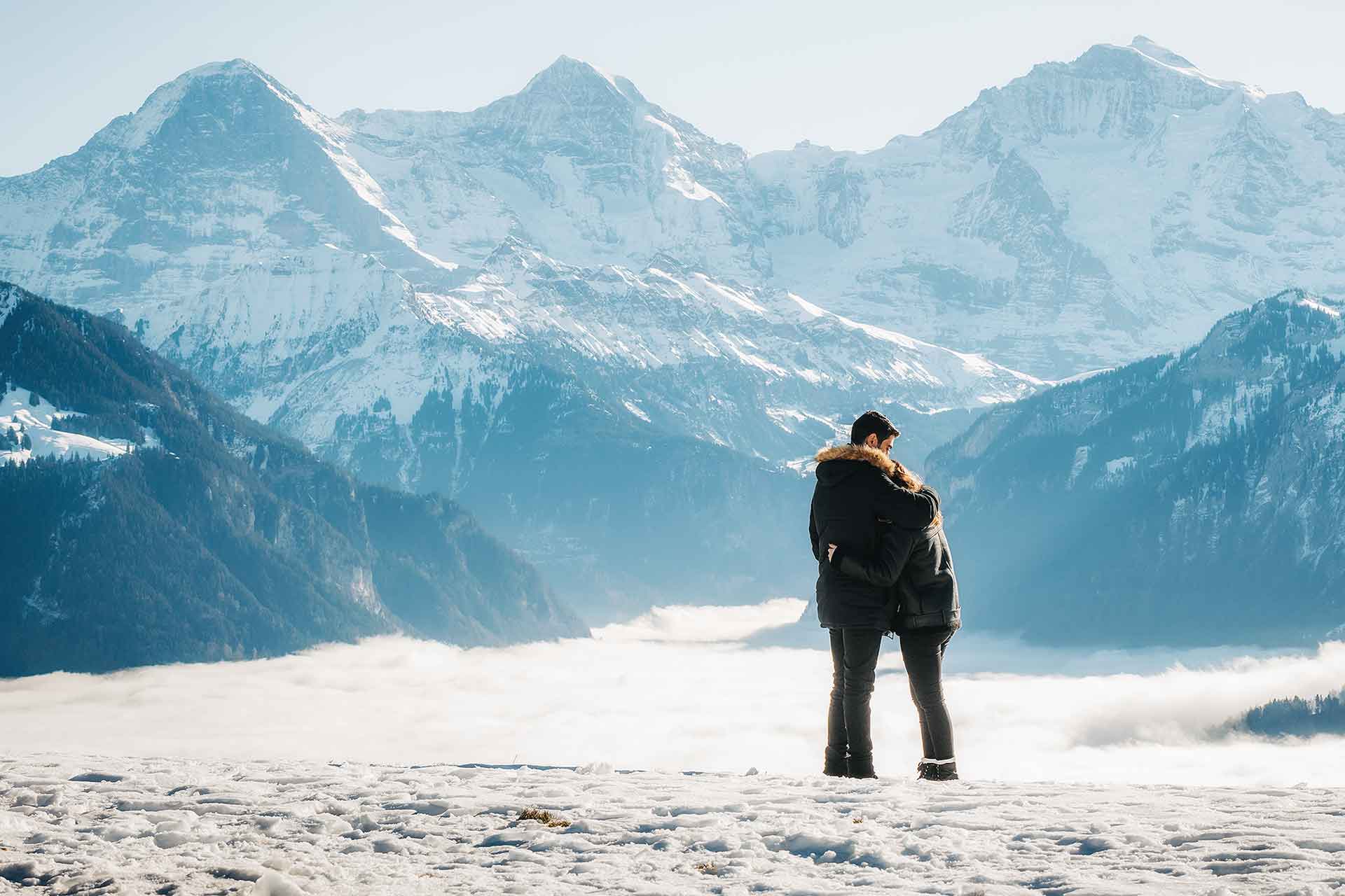 Surprise Engagement above the clouds