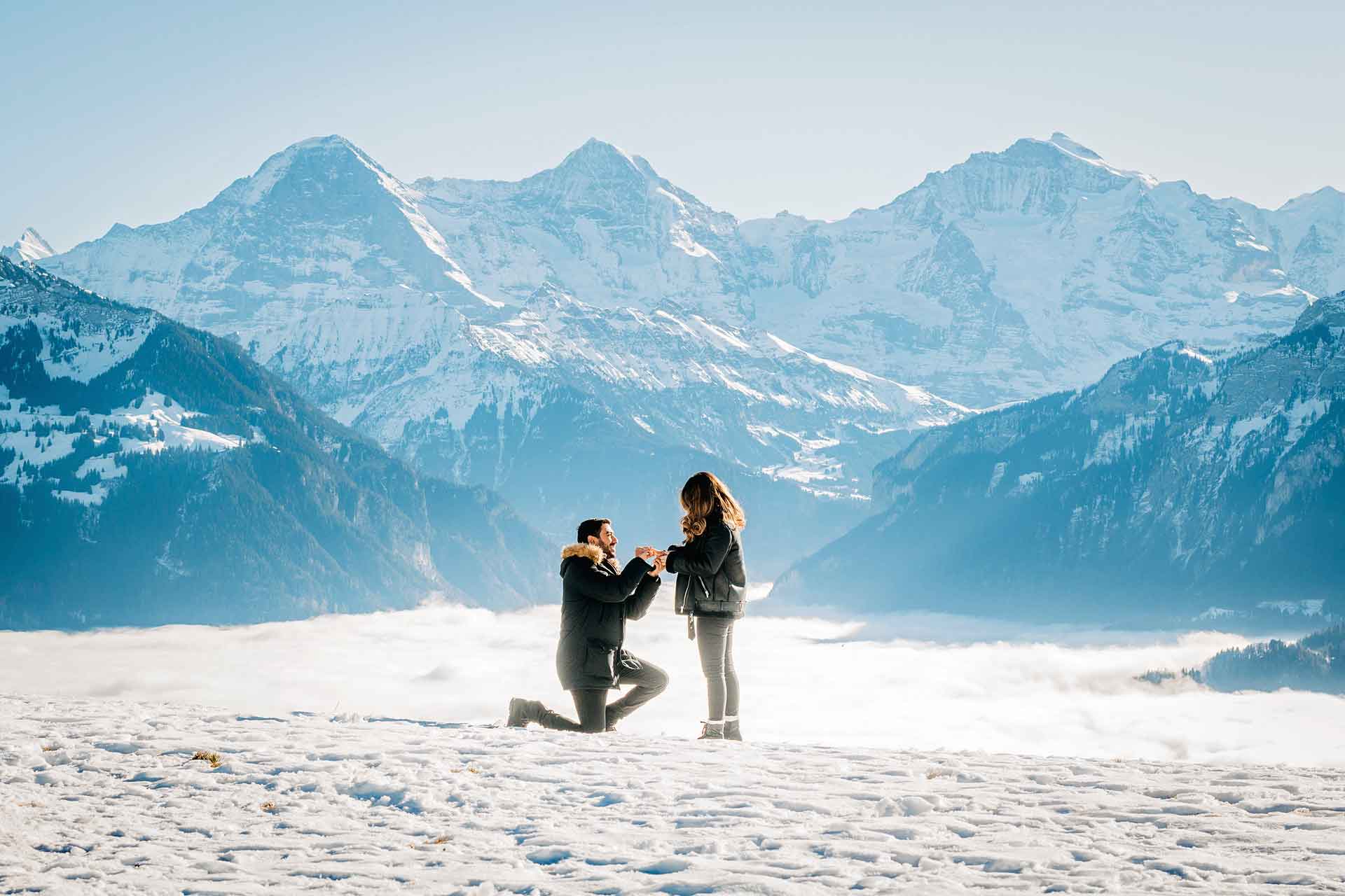 Surprise Engagement above the clouds