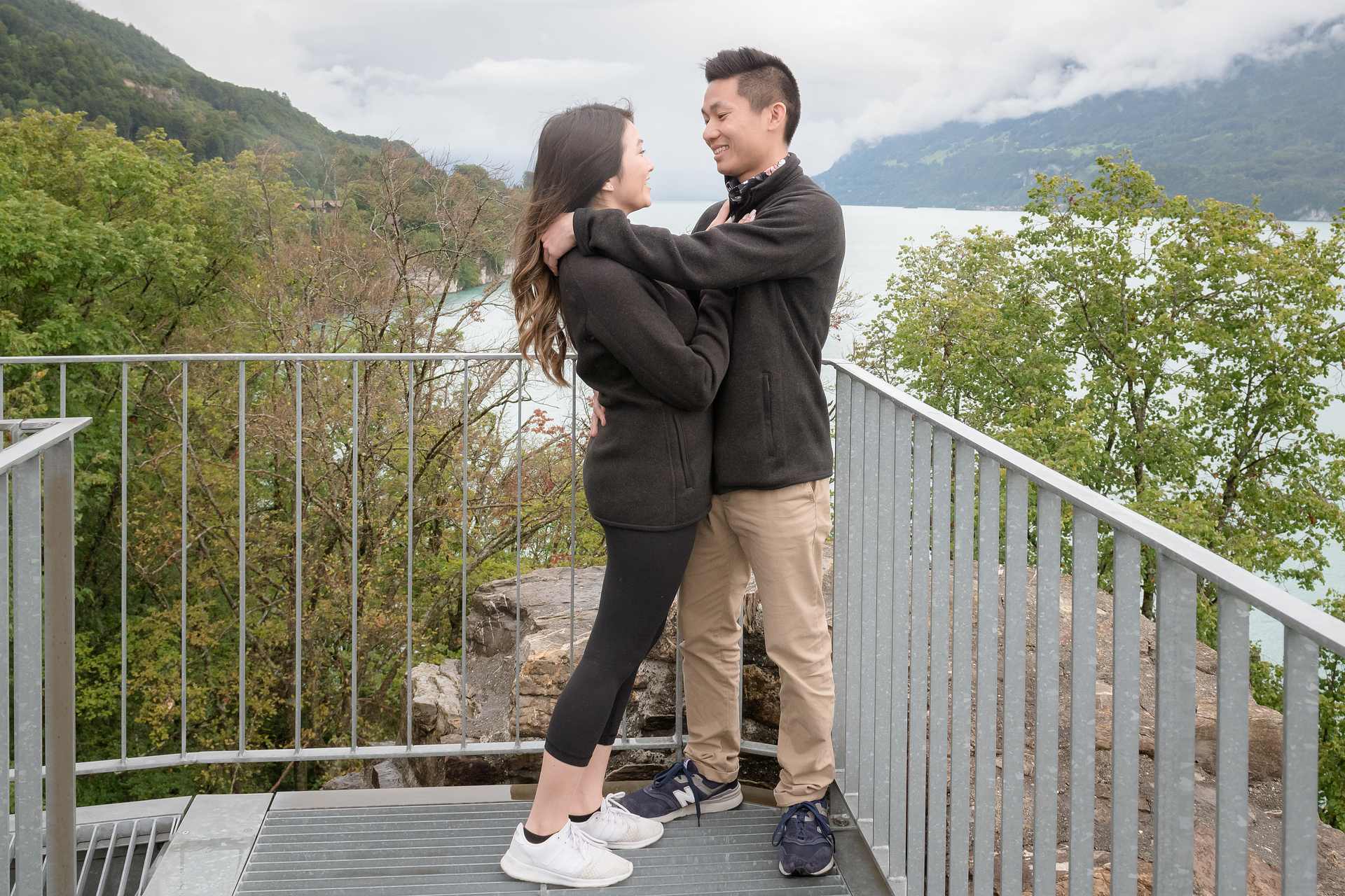 Surprise engagement near Interlaken