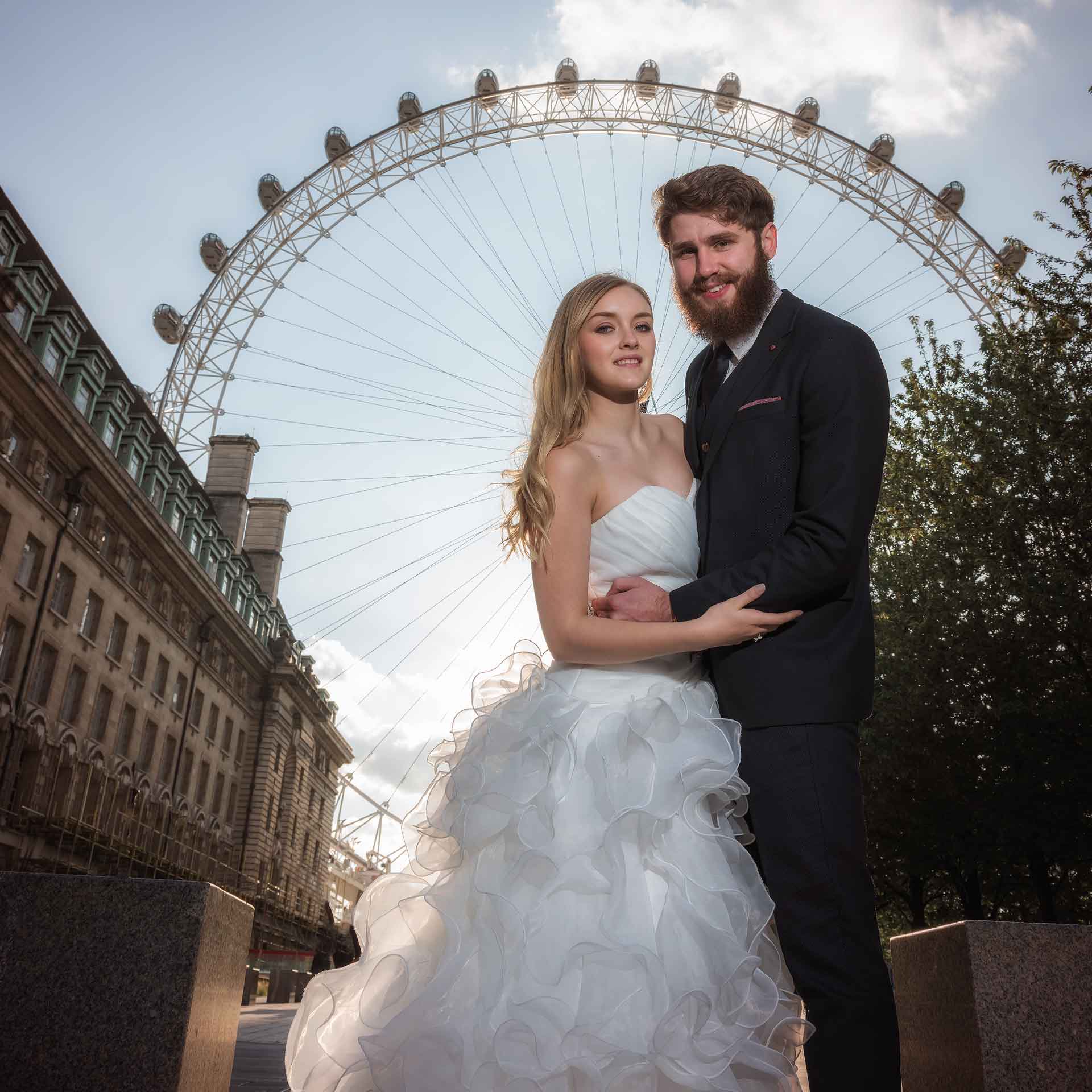 After the wedding photo shoot in London