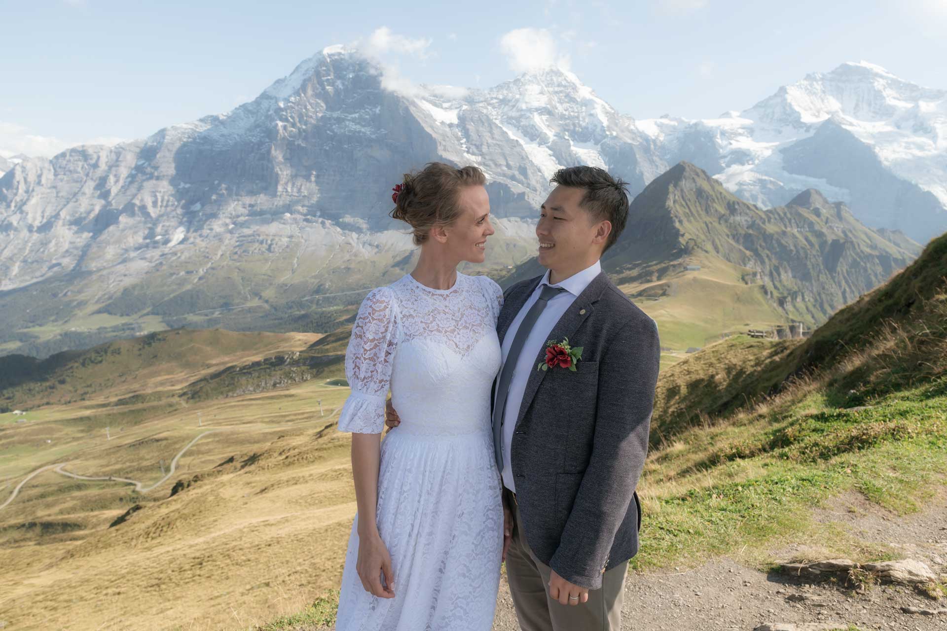 After Wedding Photo Shoot in Swiss Alps