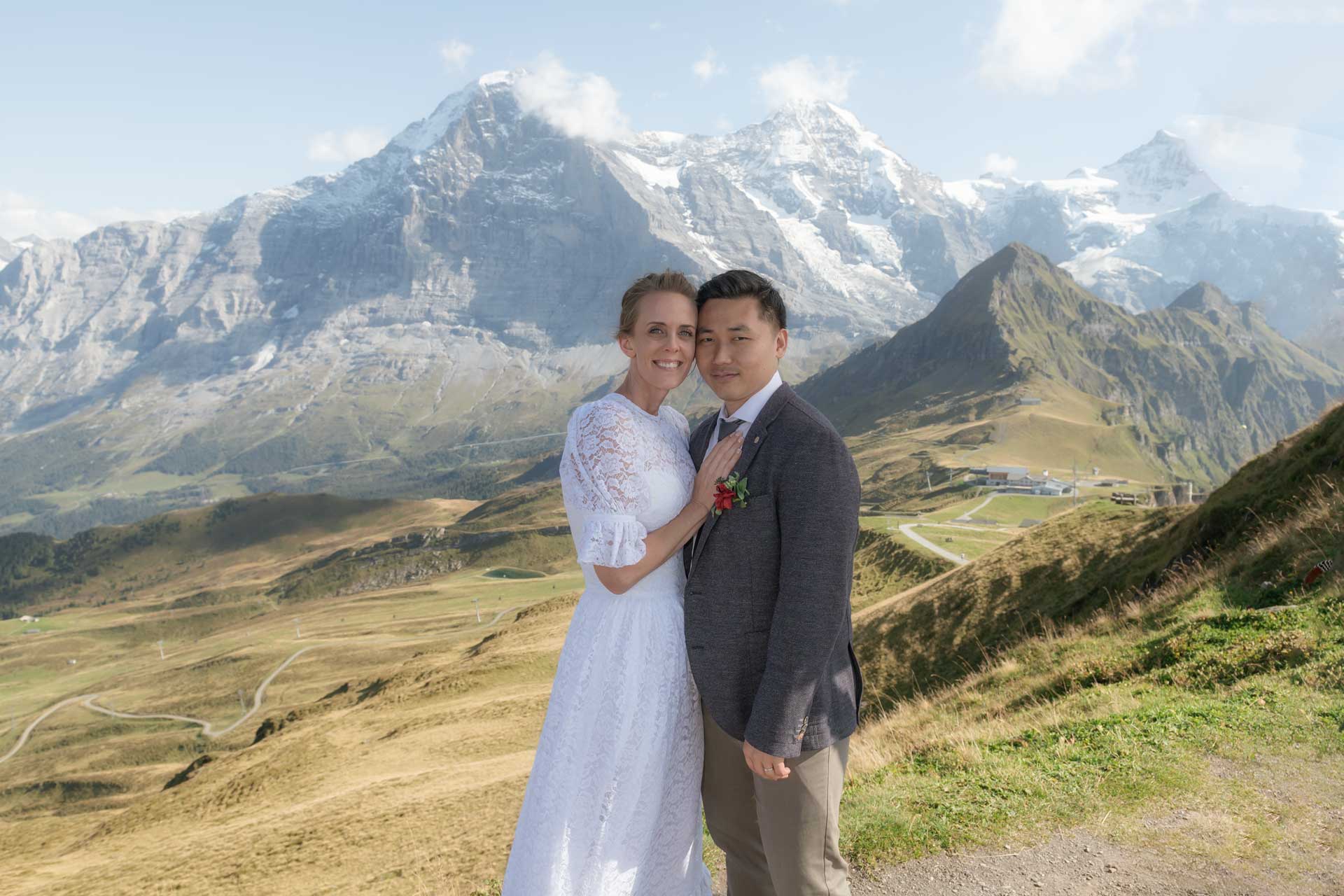 After Wedding Photo Shoot in Swiss Alps