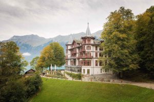 Crash Landing On You Netflix Film LocationsPhotographer Giessbach Waterfall. Grand Hotel Giessbach