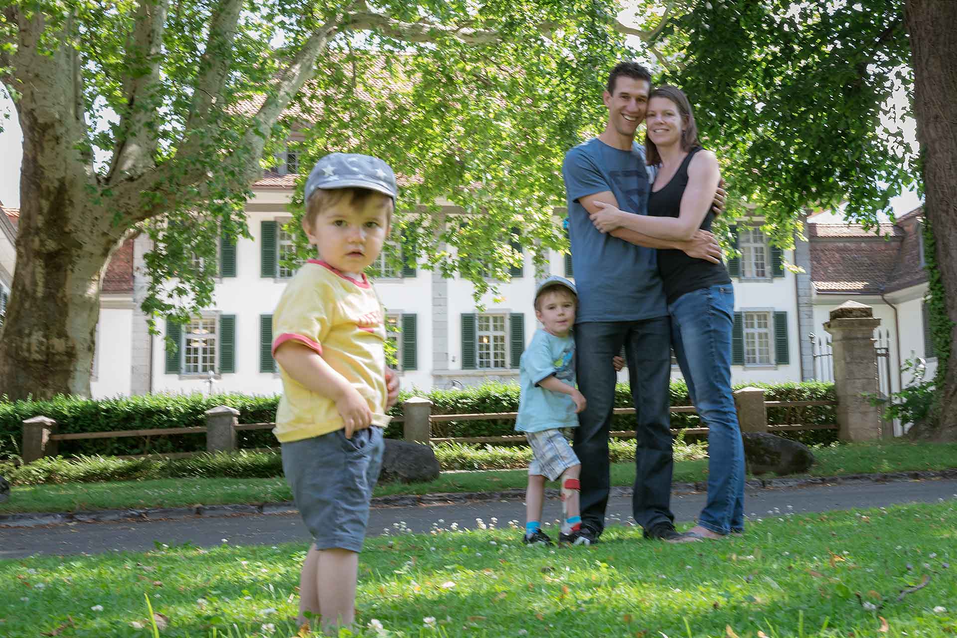 Family photo shoot in Interlaken