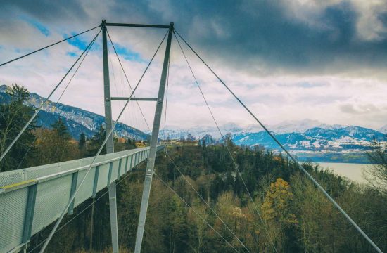 Crash klanding on you suspension bridge
