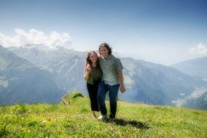Swiss mountain top wedding proposal