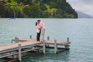 Couples photo shoot in Iseltwald, Switzerland