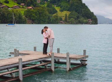 Couples photo shoot in Iseltwald, Switzerland
