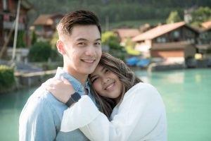 Surprise marriage proposal in Iseltwald, Switzerland