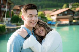 Surprise marriage proposal in Iseltwald, Switzerland
