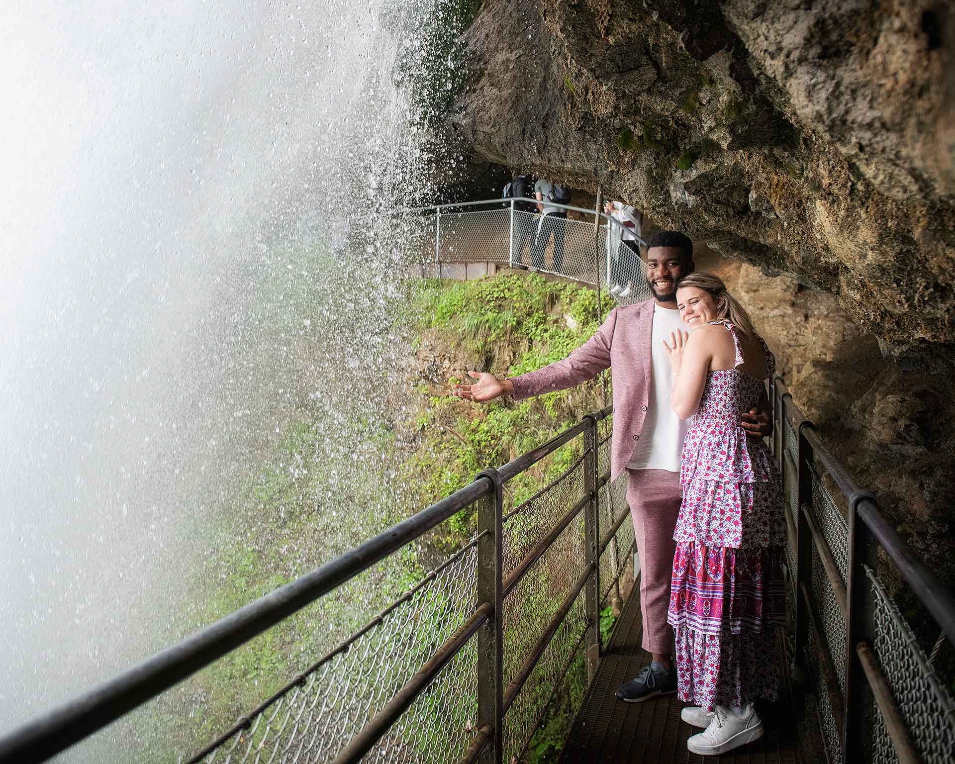 Wedding proposal in Giessbach