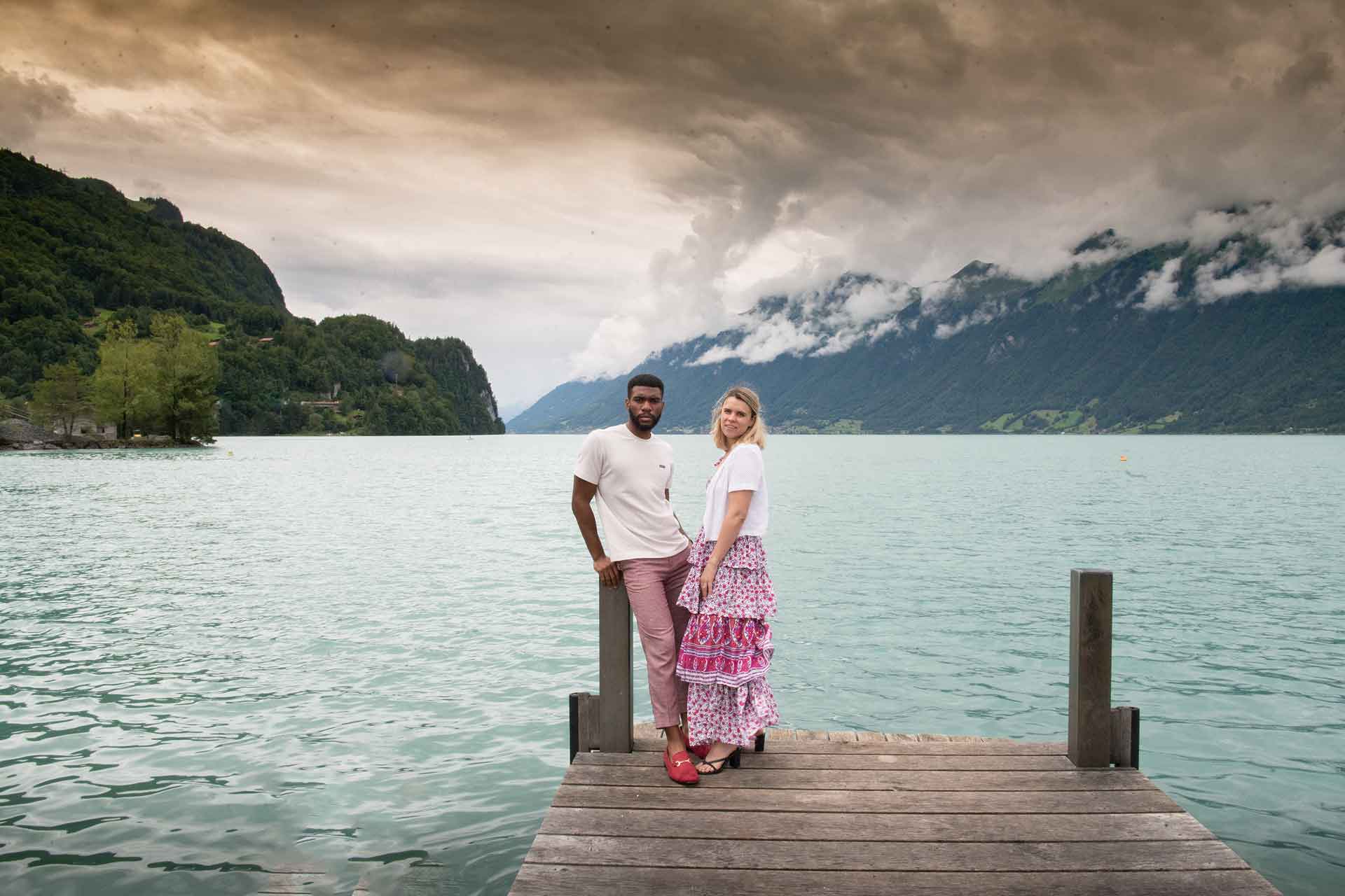 Wedding proposal in Giessbach