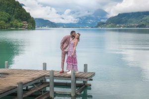 Couples photo shoot in Iseltwald, Switzerland