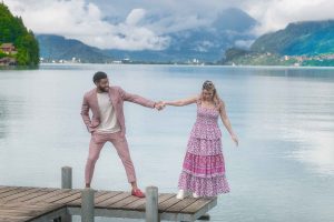 Couples photo shoot in Iseltwald, Switzerland