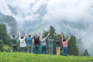 Family photo shoot in Wengen Switzerland
