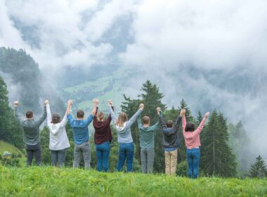 Family photo shoot in Wengen Switzerland