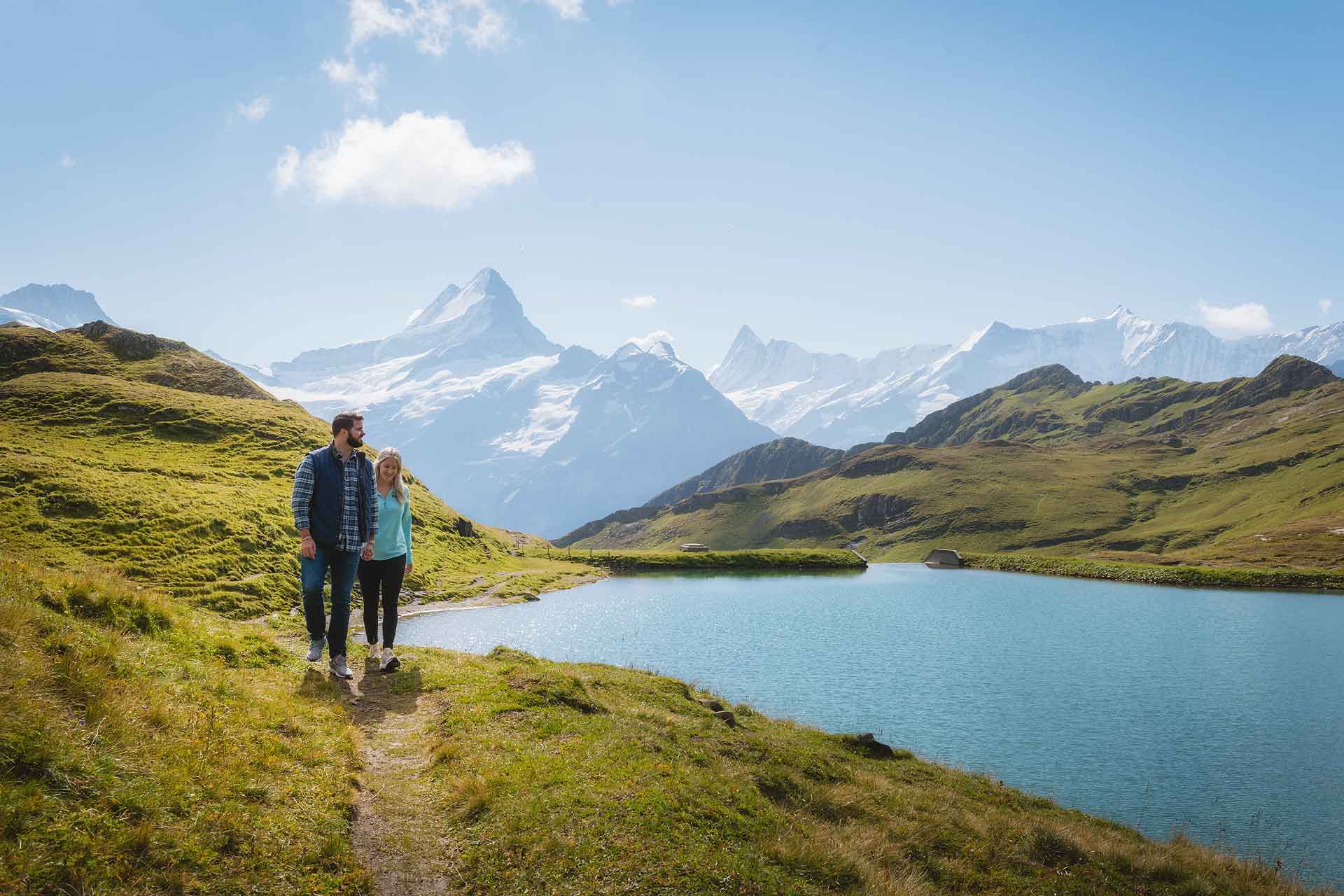 surprise engagement at Bachalpsee Lake