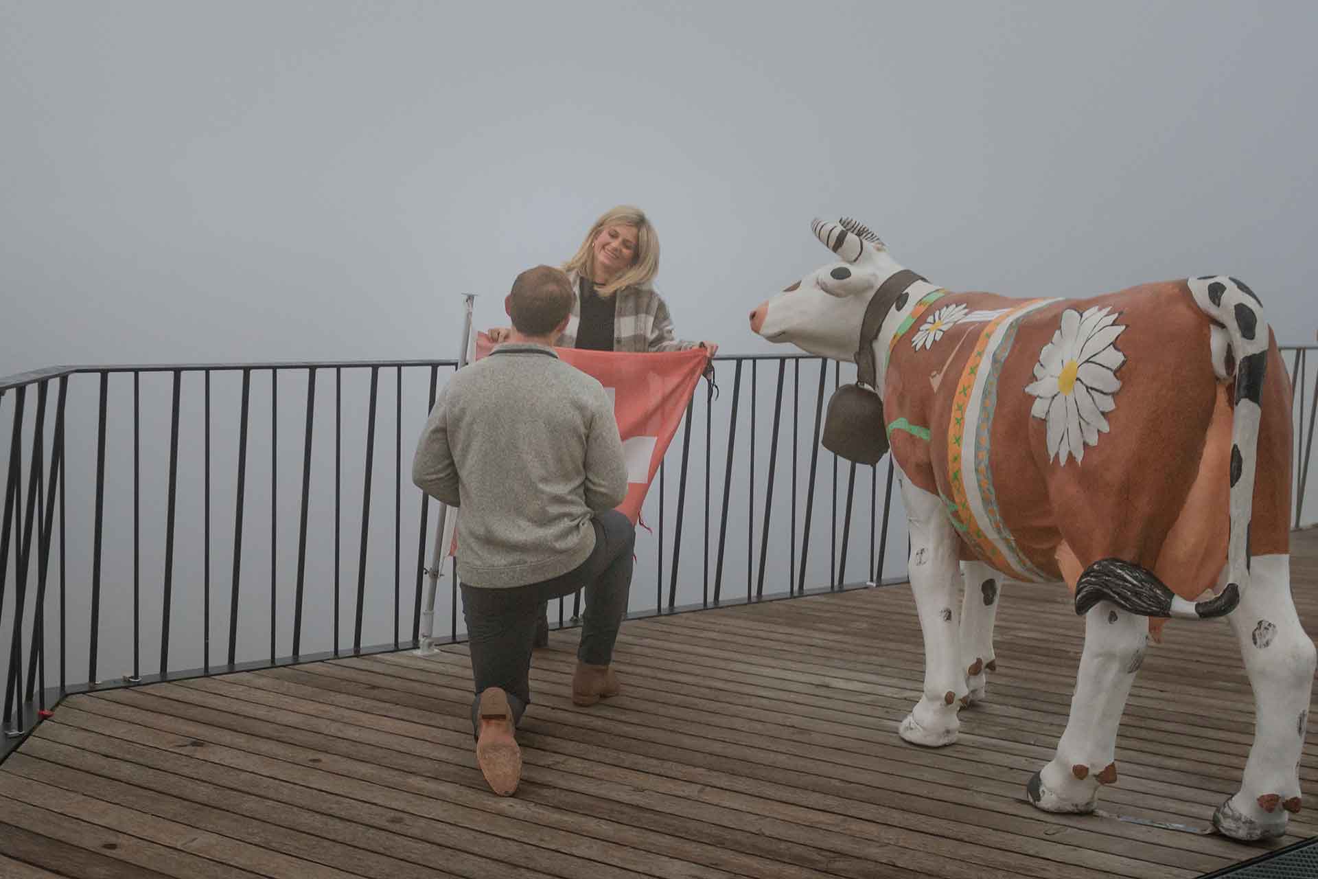 Marriage proposal in Interlaken