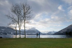 Surprise marriage proposal captured by Interlaken photographer John Wisdom in Switzerland
