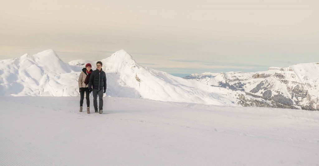 Photo shoot in the snow near Interlaken, Switzerland. 