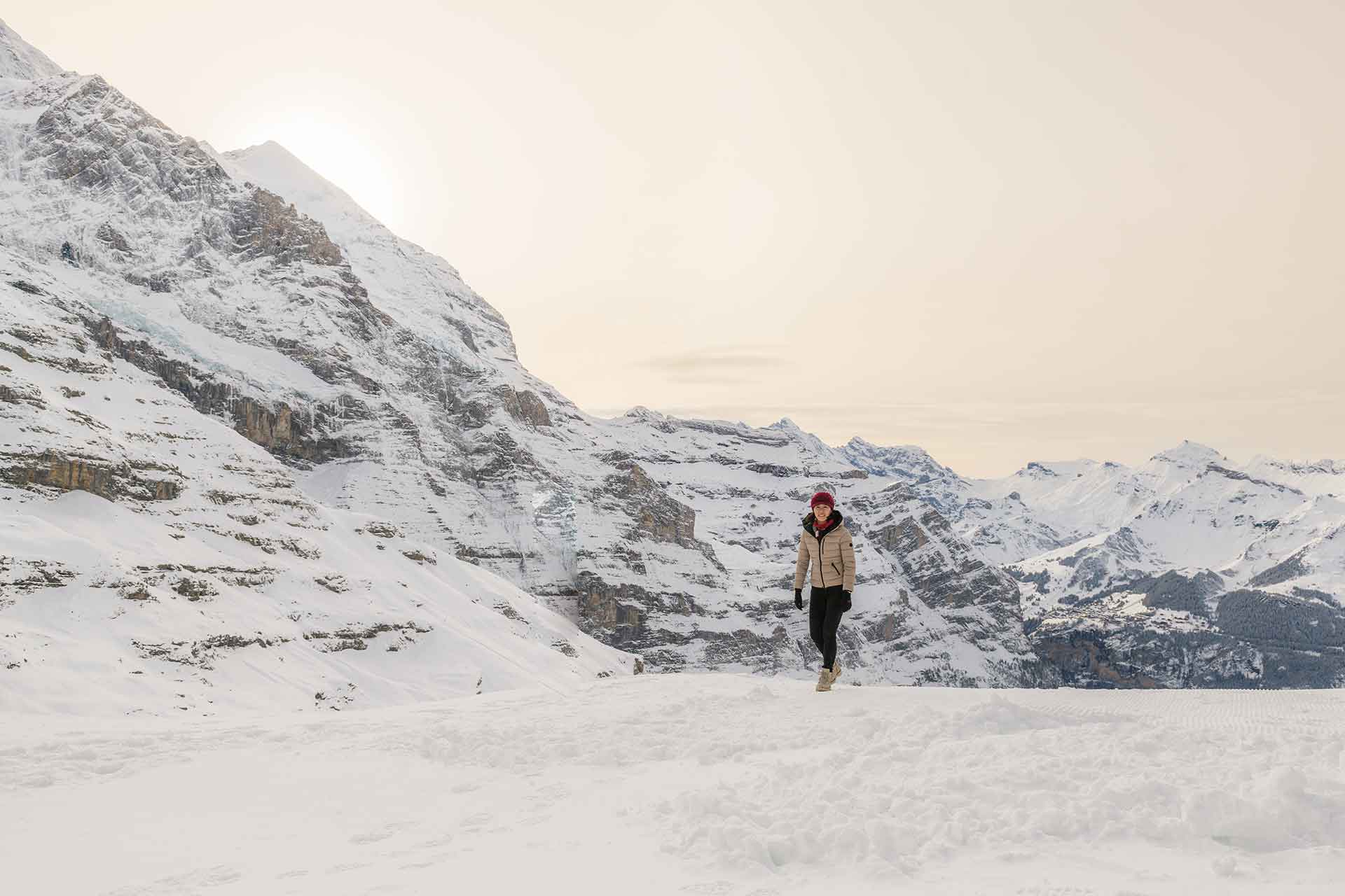 Photo shoot in the snow near Interlaken, Switzerland. 