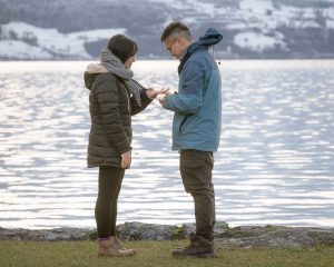 Wedding proposal in Switzerland. A surprise engagement at the beginning of December captured by Interlaken photographer John Wisdom