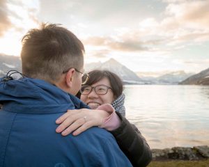 Wedding proposal in Switzerland. A surprise engagement at the beginning of December captured by Interlaken photographer John Wisdom