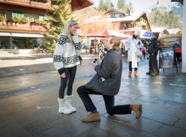 Gstaad Photographer for a Surprise Engagement