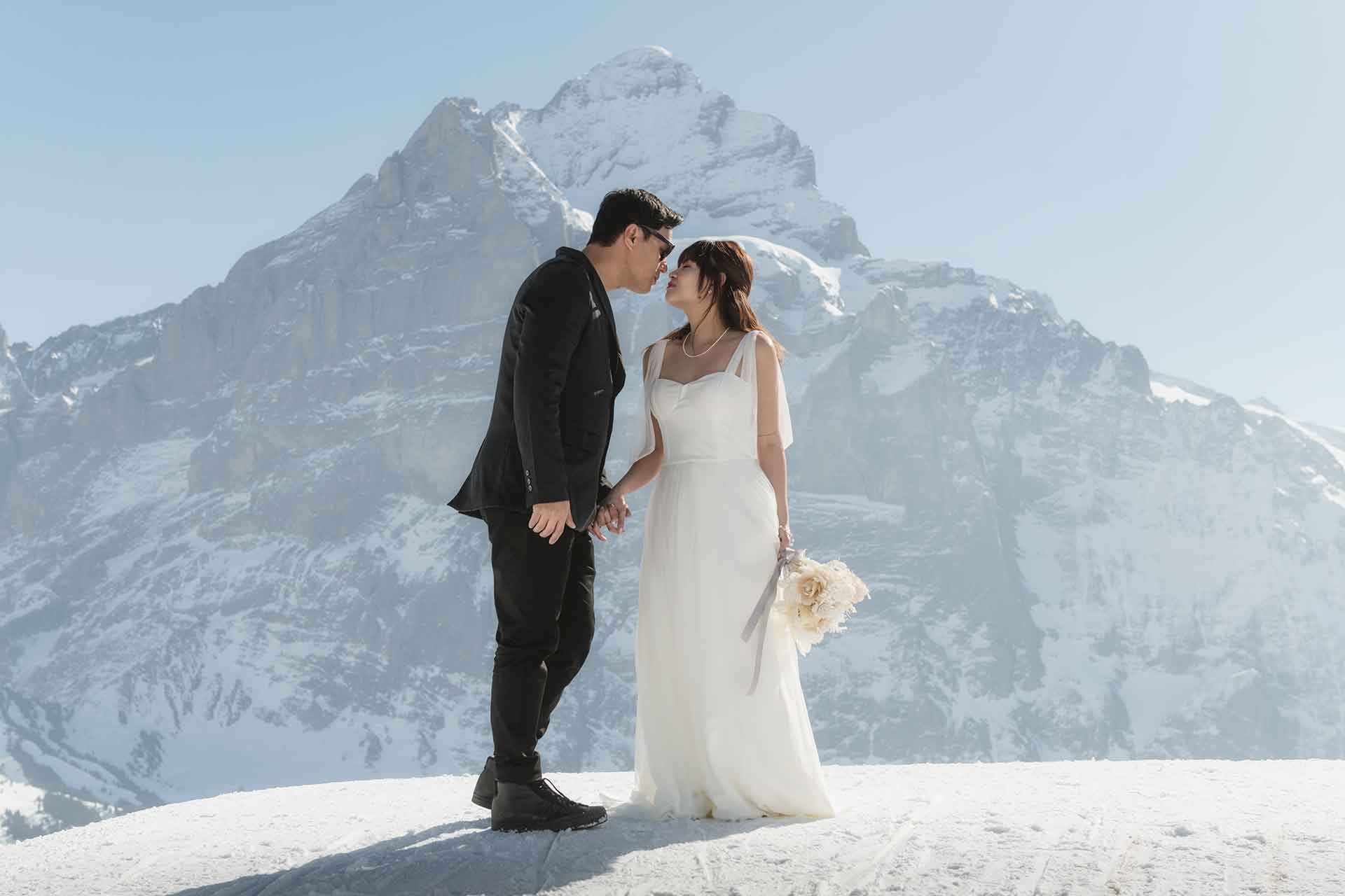 Pre wedding photo shoot above Grindelwald