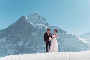 Pre wedding photo shoot above Grindelwald