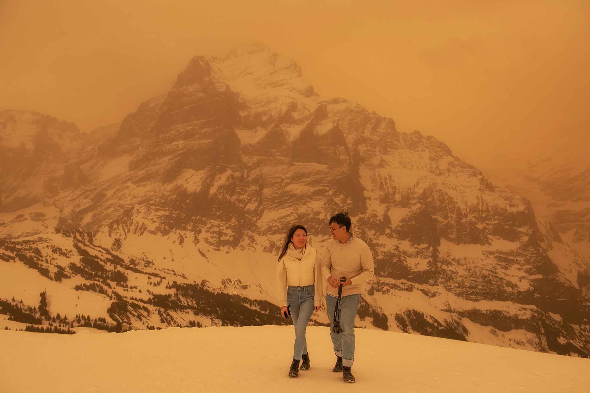 Surprise engagement in Grindelwald