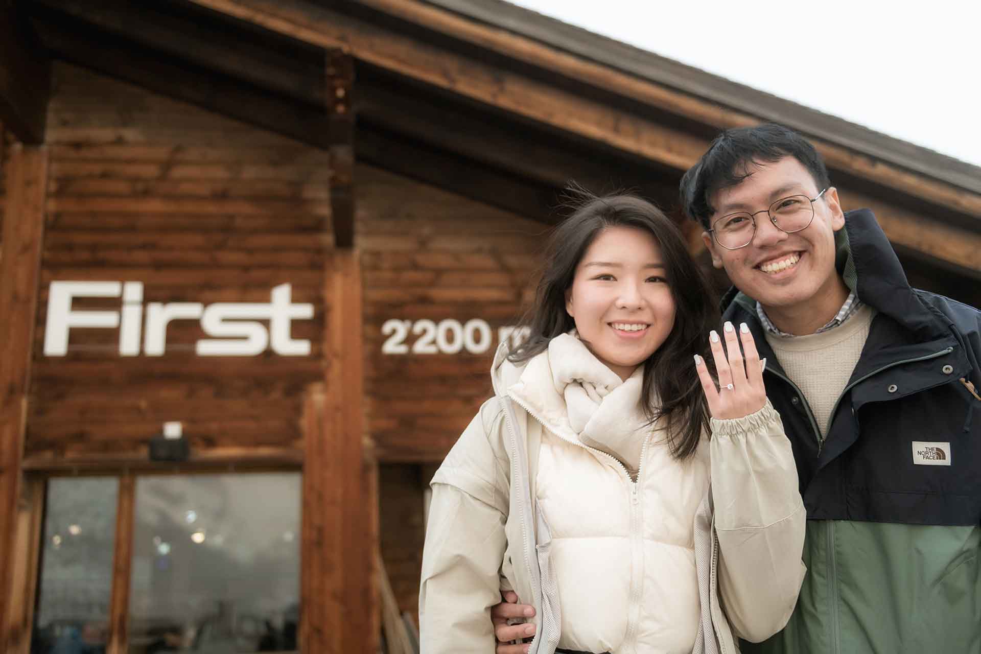 Surprise engagement in Grindelwald