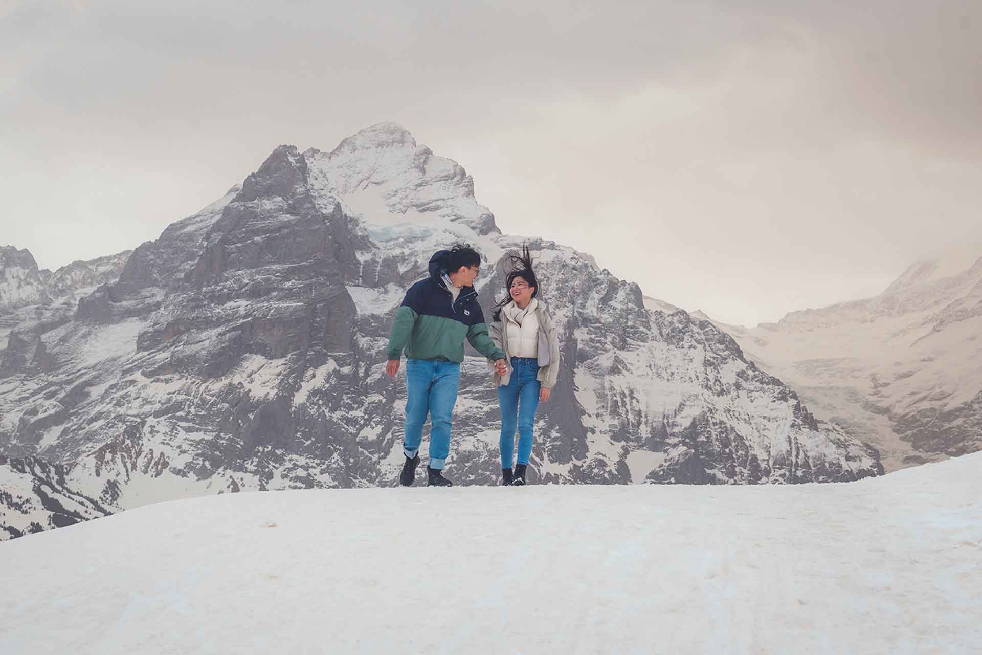 Surprise engagement in Grindelwald
