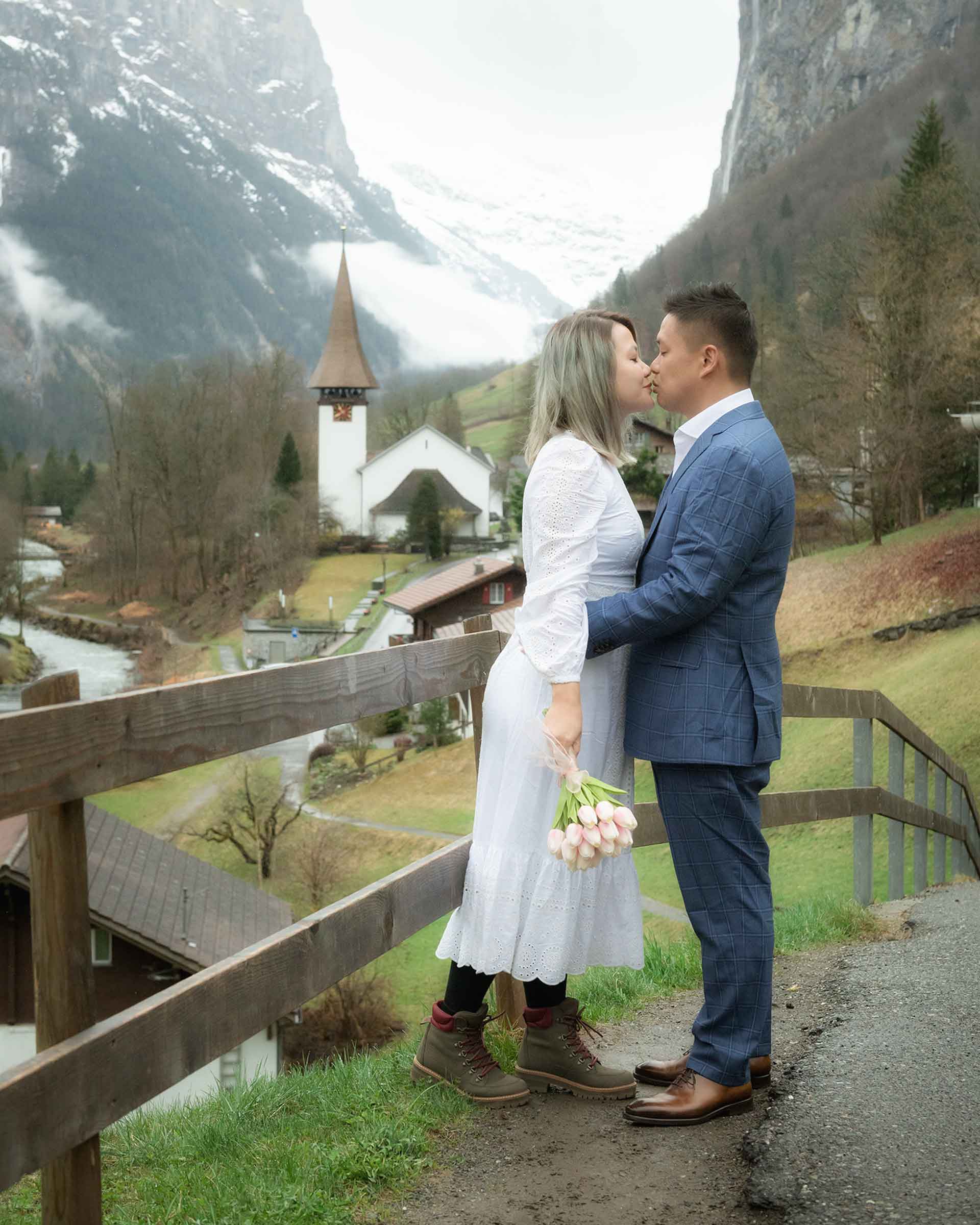 Honeymoon photo shoot in Lauterbrunnen