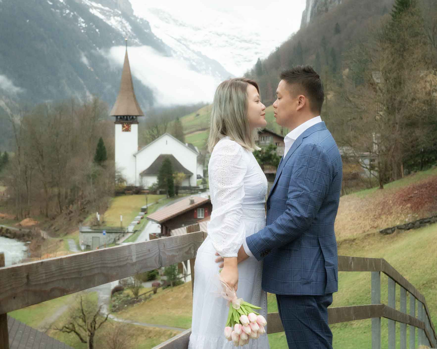 Honeymoon photo shoot in Lauterbrunnen