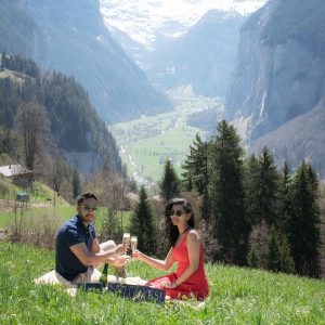 Surprise marriage proposal captured by Interlaken photographer John Wisdom in Switzerland