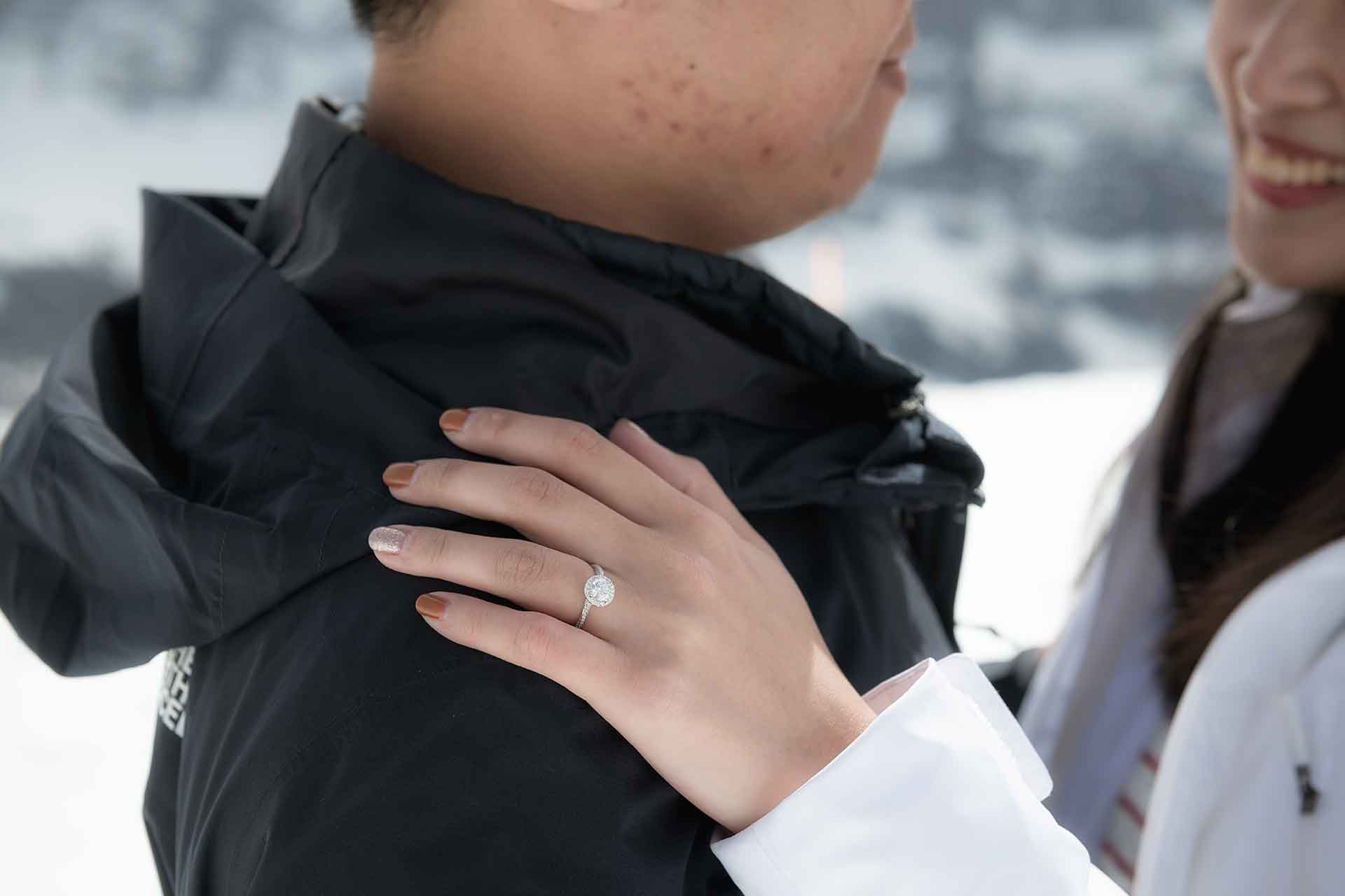 Surprise engagement in Grindelwald