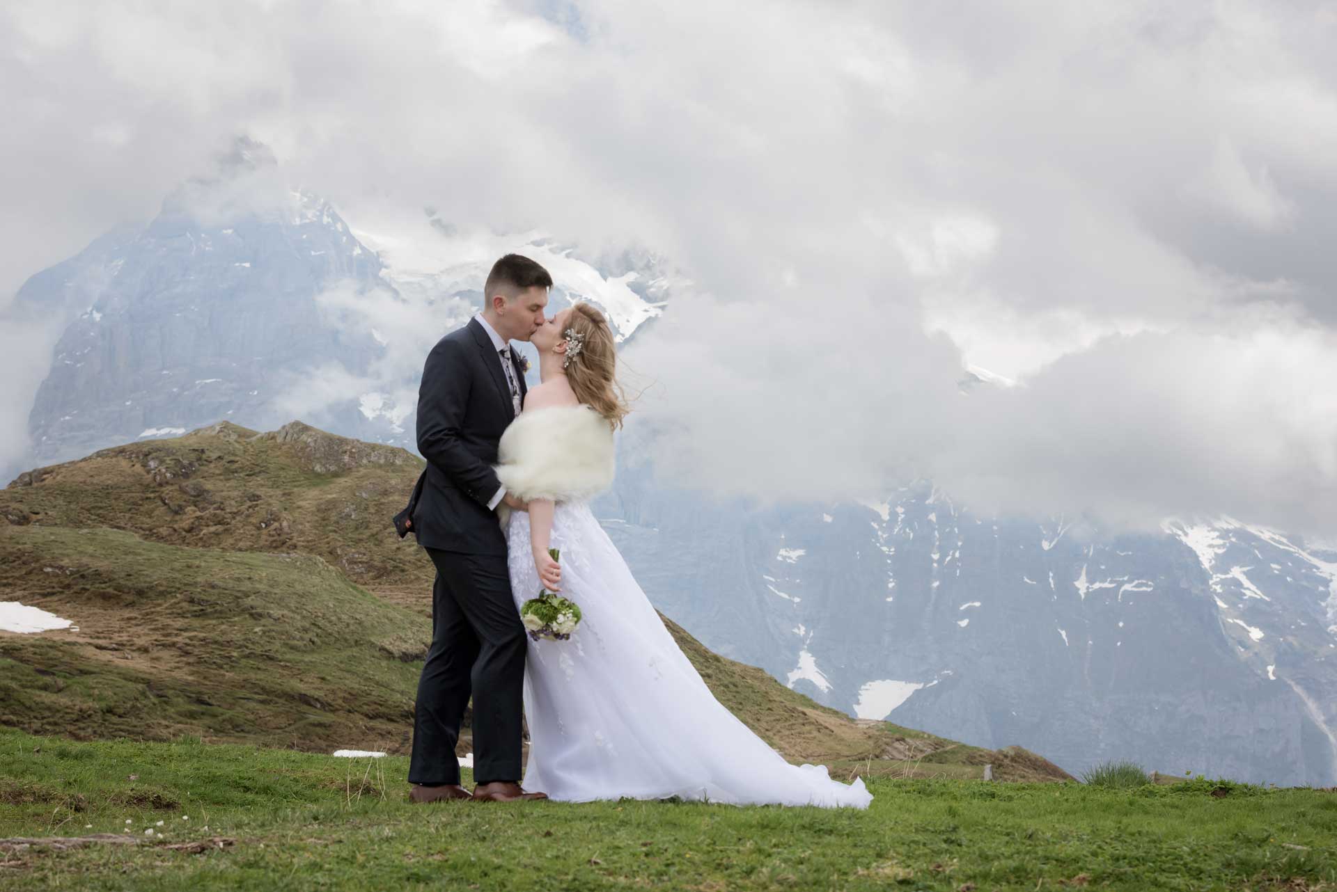 After Wedding Photo Shoot on Grindelwald First