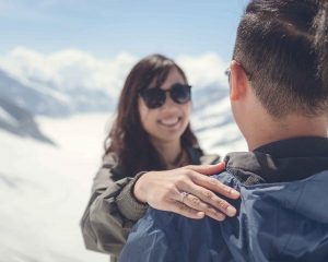 Surprise Engagement on the Jungfraujoch