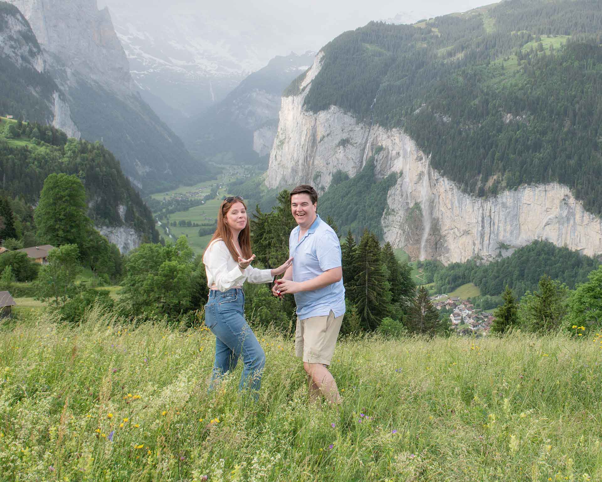 Surprise Engagement in Lauterbunnen