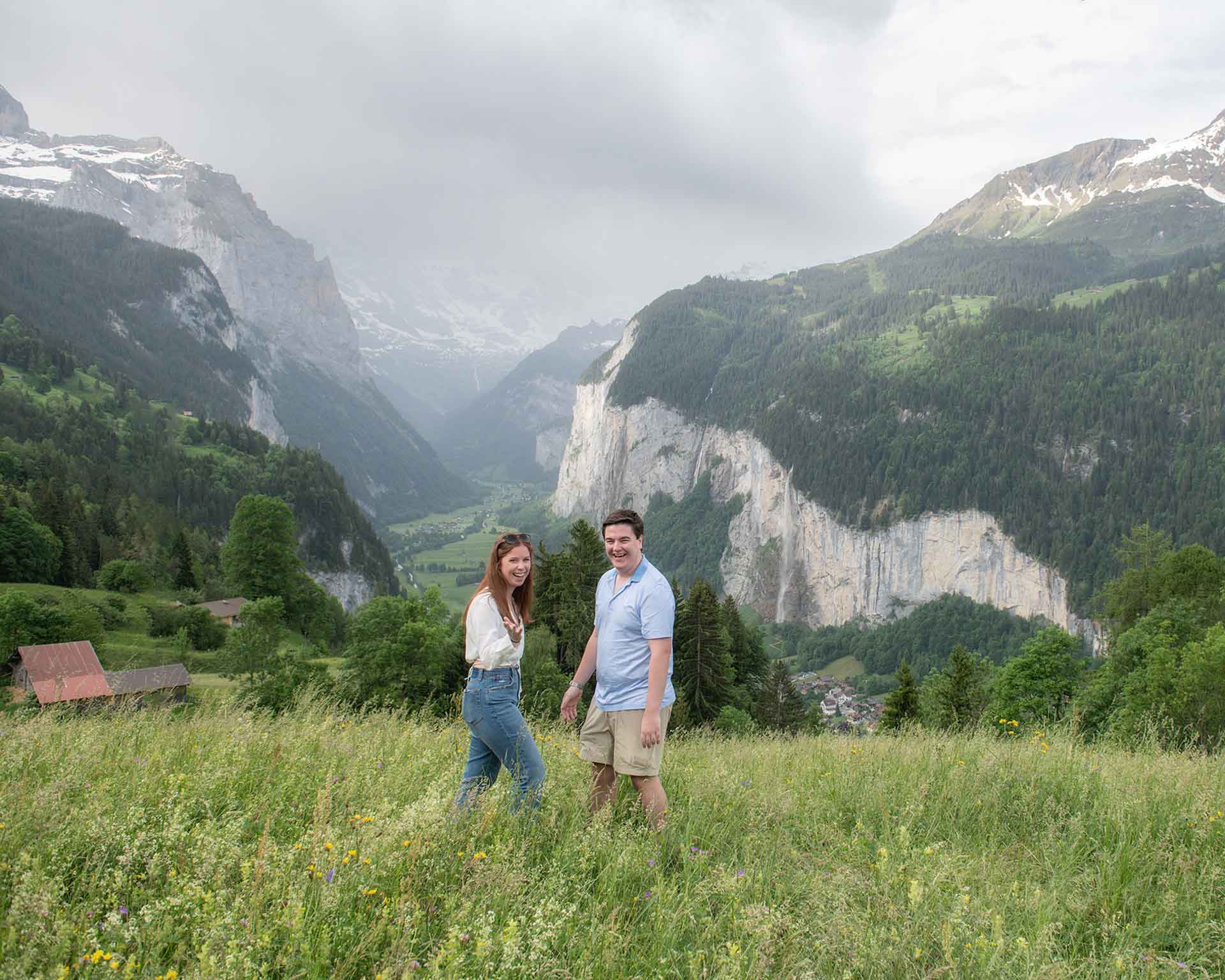 Surprise Engagement in Wengen