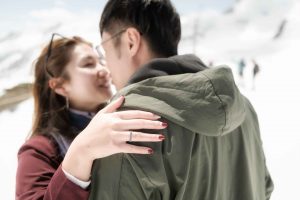 Surprise Engagement on the Jungfraujoch