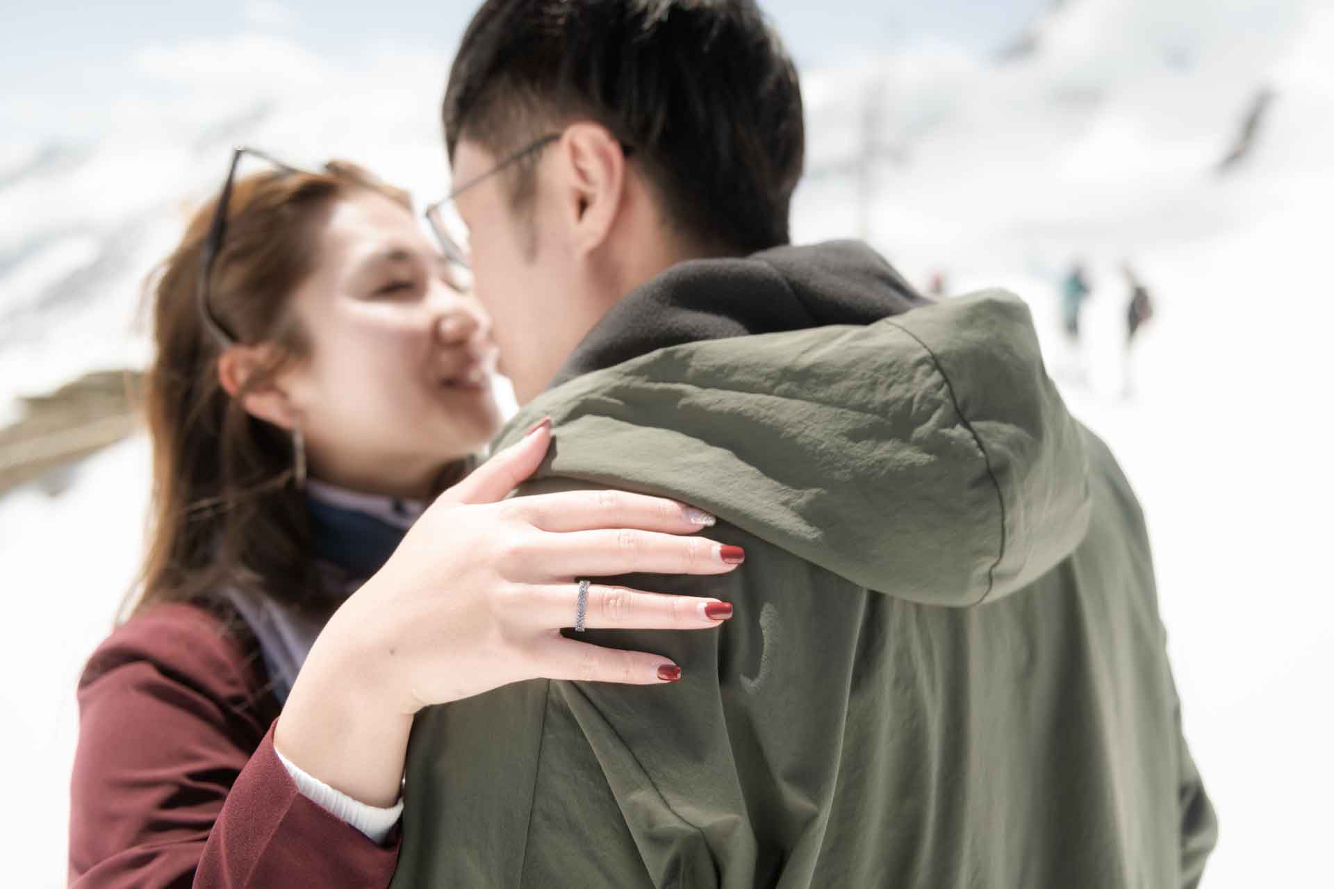 Surprise Engagement on the Jungfraujoch