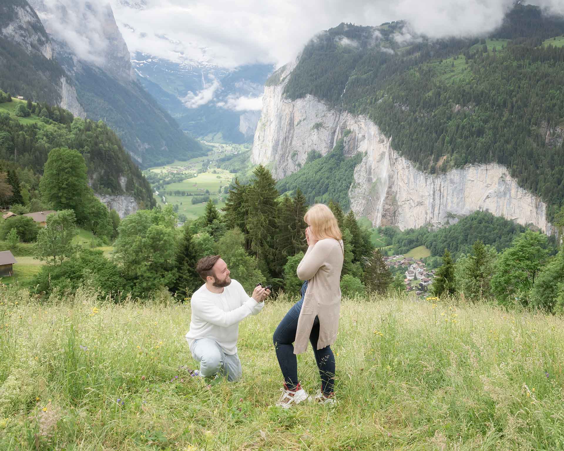 Surprise Engagement in Wengen