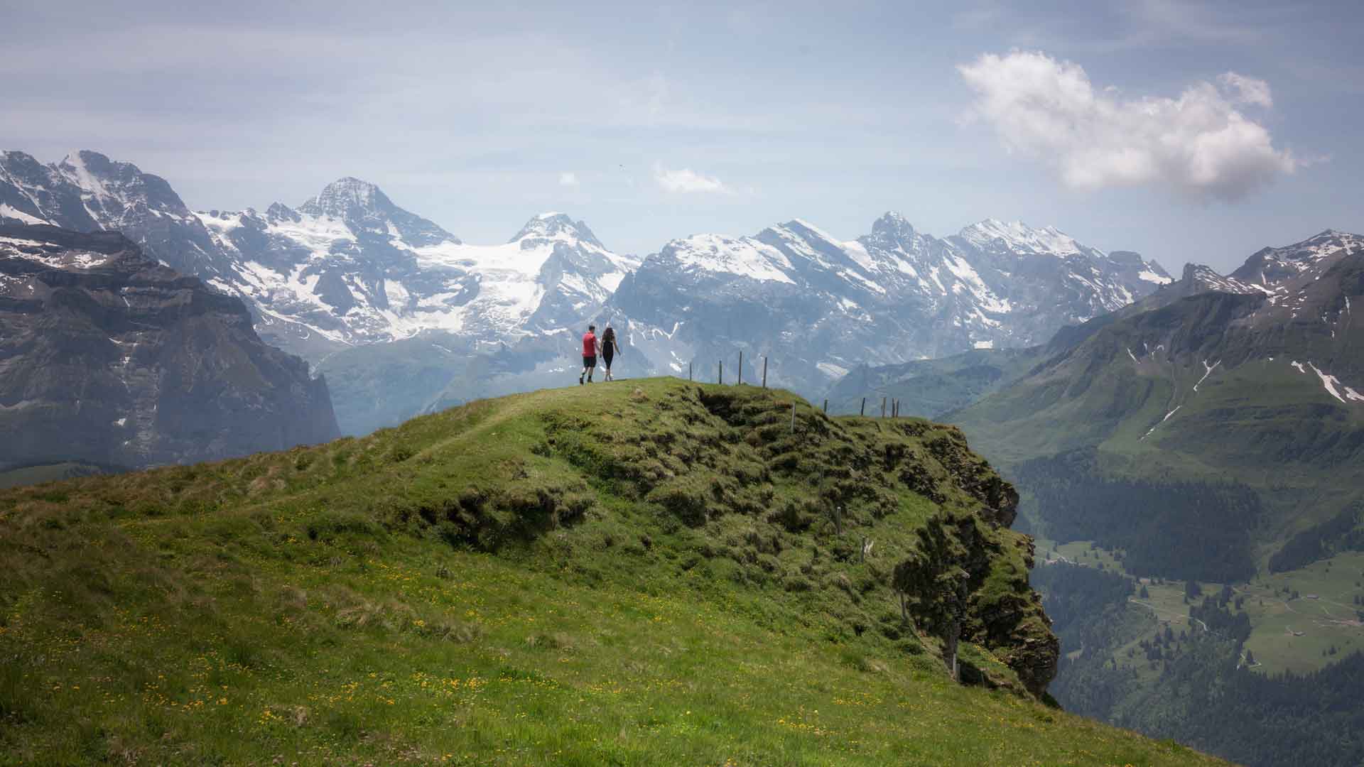 Surprise Engagement above Wengen