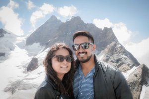 surprise engagement jungfraujoch