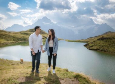 Surprise engagement Bachalpsee