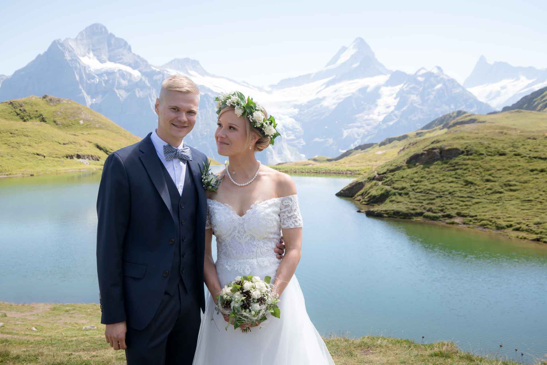 Wedding at Bachalpsee Lake