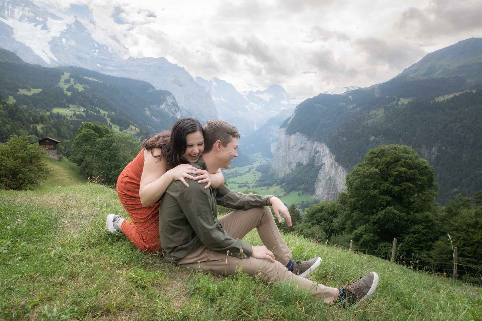 Surprise Engagement Lauterbrunnen